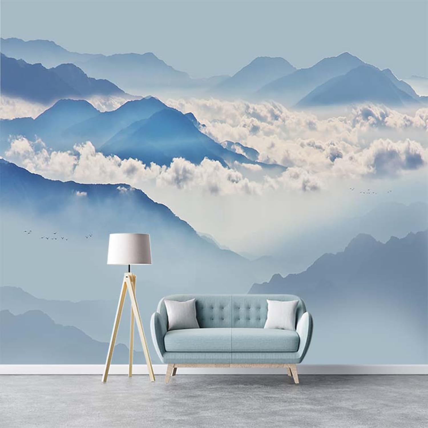 Panoramiczna tapeta Góra Włóknina Naturalny Krajobraz Plakat Trompe l'oeil Mural 3D Sztuka Dekoracja ścienna Salon Sypialnia 300x210cm 0541b