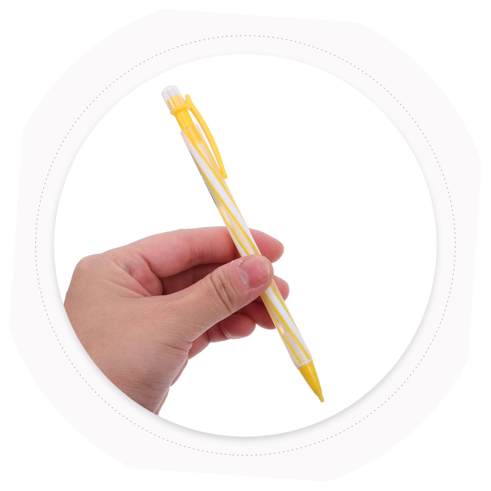 DOITOOL 36 Piezas Unidades Lápices Mecánicos Transparentes con Integrada Escolar sin Necesidad de Afilar Lápices Pequeños para Escritura y Dibujo Infantil
