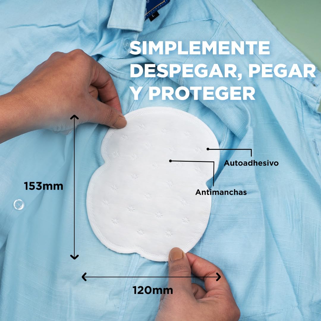 PEESAFE Almohadillas Antitranspirantes Axilas (14 piezas) | Absorben sudor y olores | Para mujeres y hombres