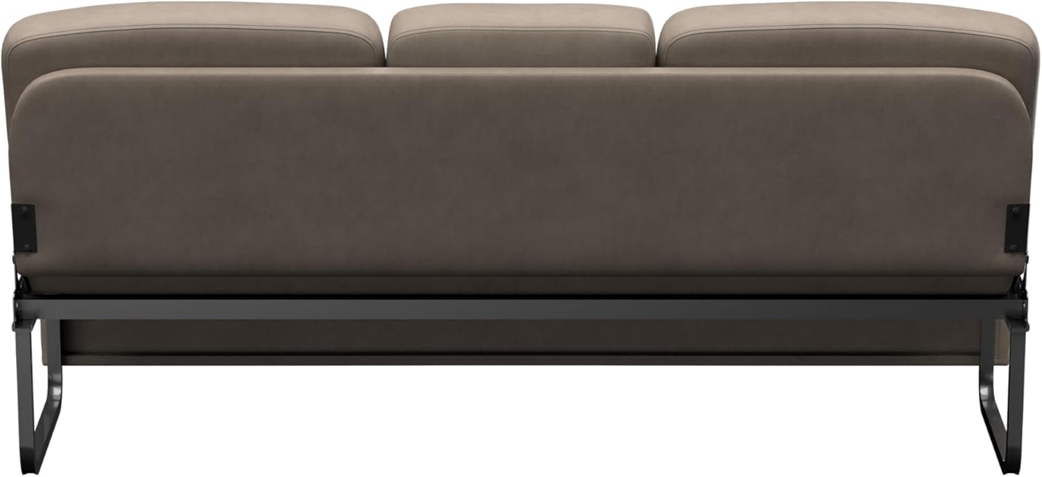 Thomas Payne Signature 72" Driftwood RV Jackknife Sleeper Sofa with Matching Kickboard, Easy Transition, High-Density Foam Cushioning, Fold-Down Center, Dual Cupholders - 2024044413