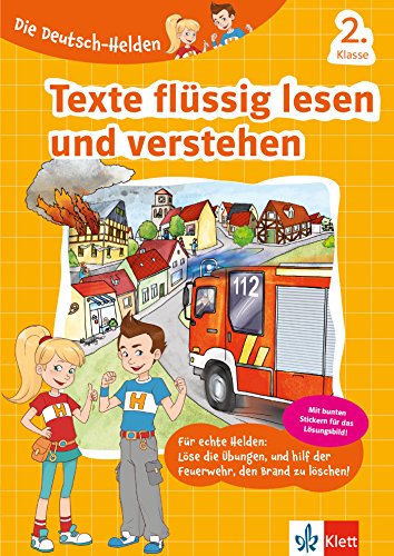 Klett Texte flüssig lesen und verstehen 2. Klasse: Deutsch-Übungsheft für die Grundschule mit Stickern (Die Deutsch-Helden)