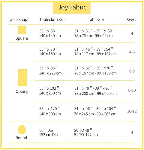 Miniatura 6 de Joy - Mantel textil de algodón lavable con flecos, que no se arruga para exterior e interior
