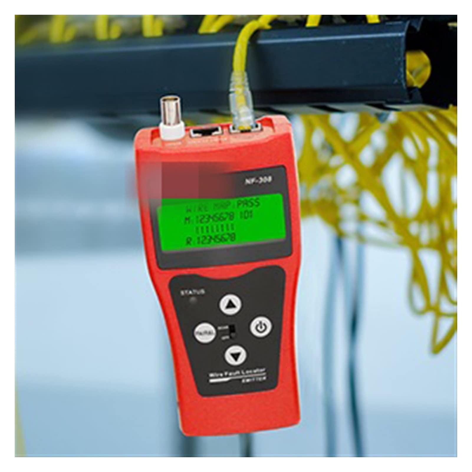 Detector de pared, Localizador de fallas de alambre LAN Tester Tester Check Capering RJ45 RJ11 BNC Prueba de rastreador de cable(F-308-Blue)
