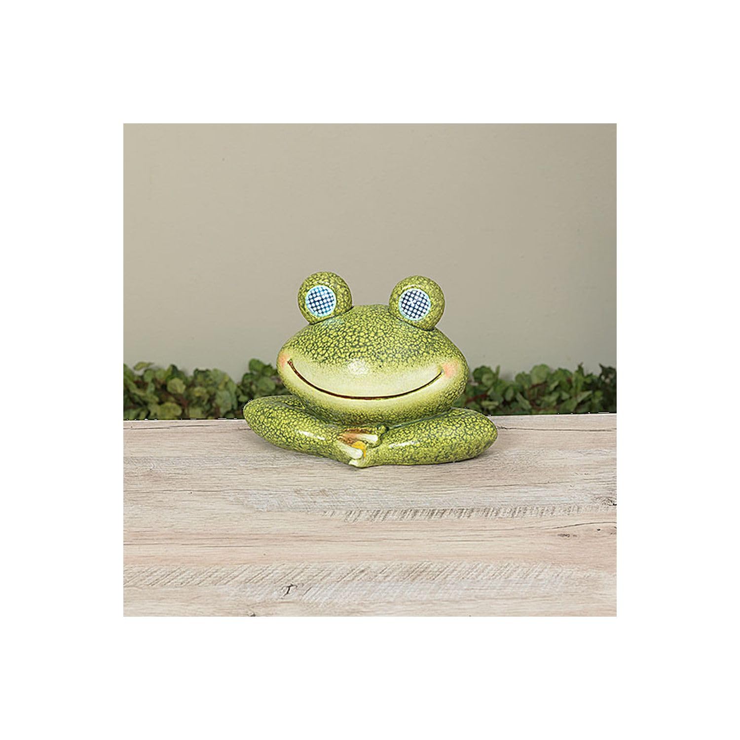 Buy Gerson Company 10" L Solar Lighted Resin Frog W/Lighted Moving Eyes