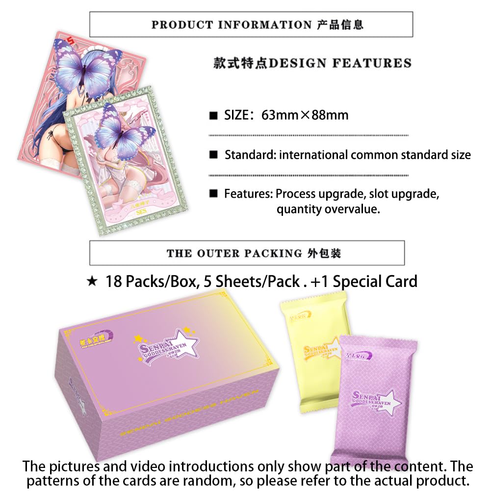 Anime-Senpai Goddess Haven 6 Series (1 scatola), set di carte premium – collezione Waifu Premium Card Set (NSZW 06)