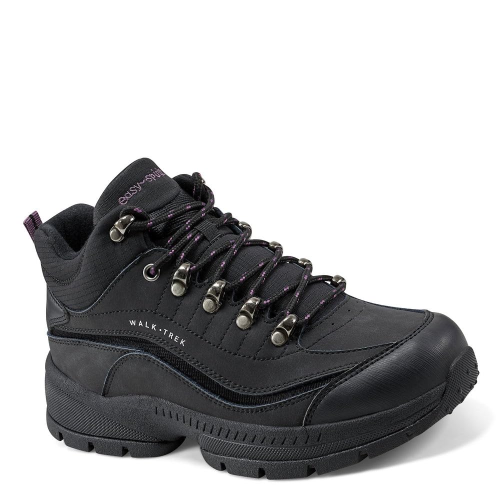 Easy Spirit Women's Romytrm Hiking Shoe, Black 001, 5
