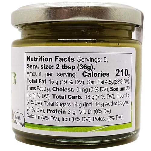 Miniatura 2 de GUSTO ETNA Crema de pistacho, dulce untable, 6.7 oz (190g) Crema de pistachos ricos y con nuez para barras de chocolate Knafeh Dubai Pistachio,