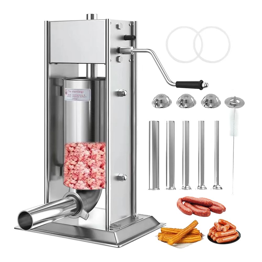 Amazon｜手動ソーセージ充填機、3L/5L/7Lソーセージスタッファー