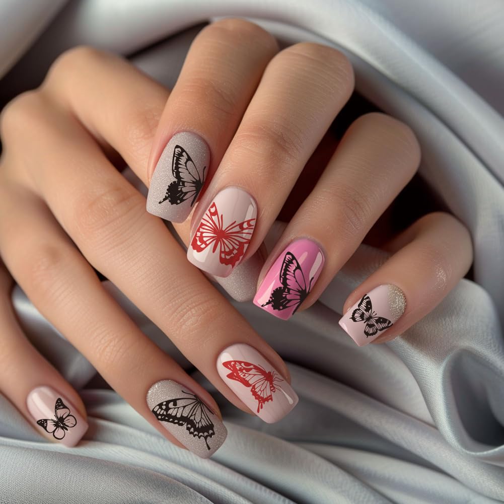 PH PandaHall 3er-Set Nagelstempelplatten – Tiermotive, Edelstahl, 12x6 Cm, Für Maniküre & Nail Art