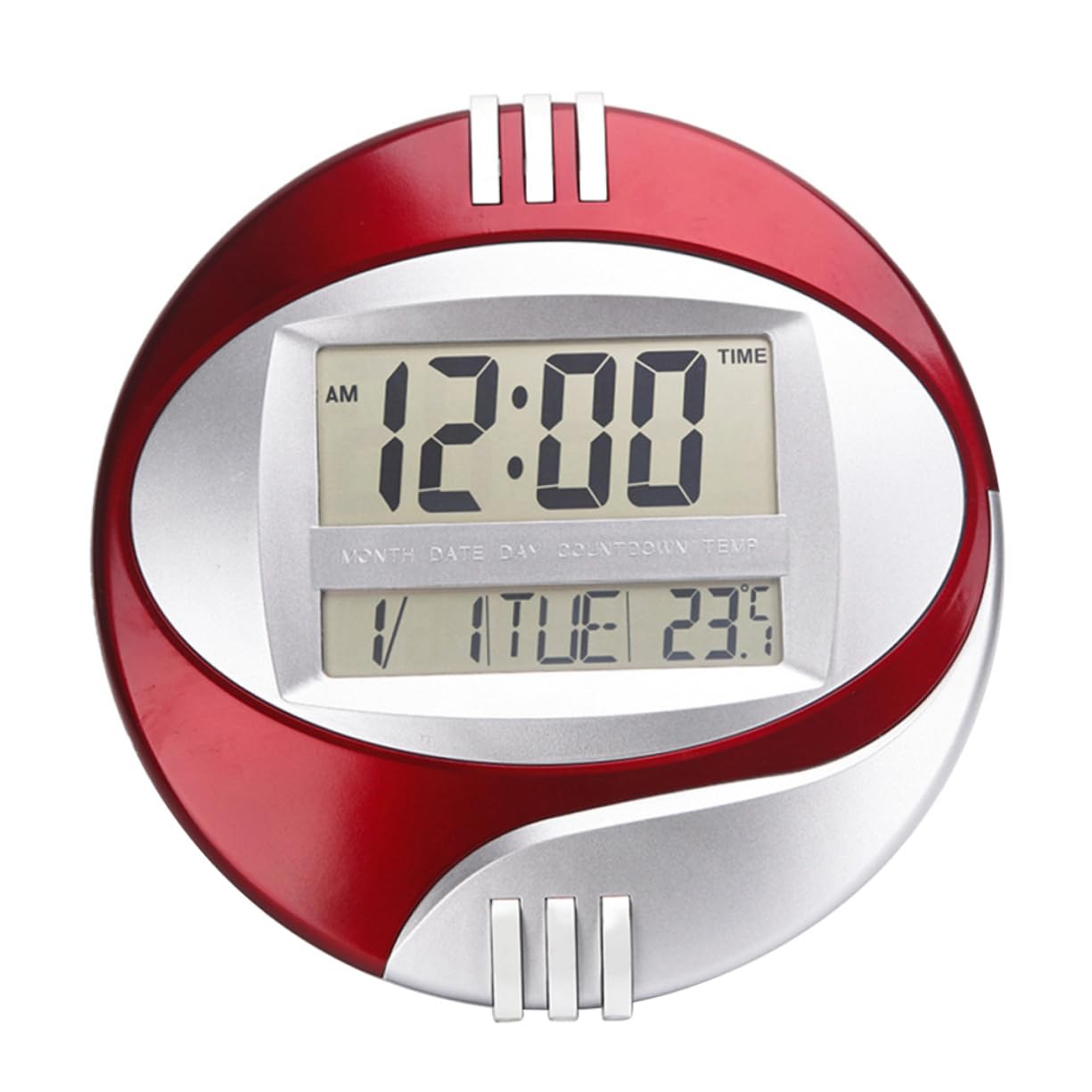 Horloge murale numérique LED rouge silencieuse pour retrouver le calme