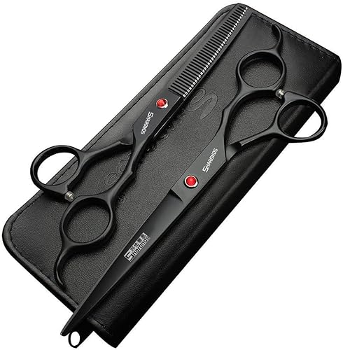 Miniatura 7 de Juego de tijeras de peluquería de 6 pulgadas para peluquería, tijeras de belleza para el cabello, herramientas de peinado (juego de tijeras)