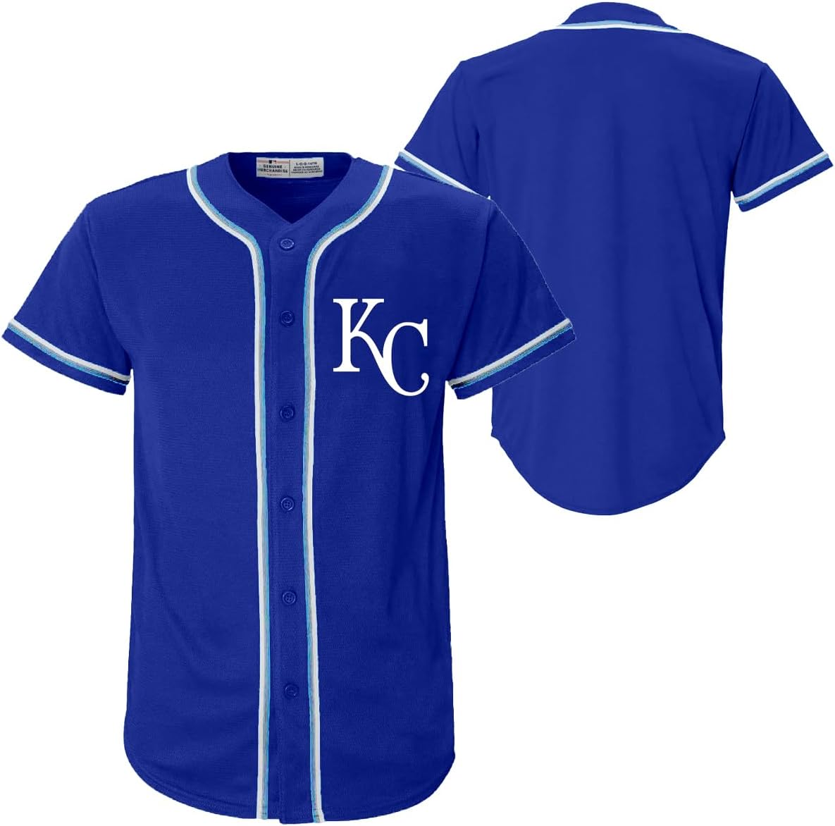 Kansas City Royals MLB Kids Youth 4-18 Blue Team Color Home Embroidered Stitched Logo Baseball Fashion Jersey