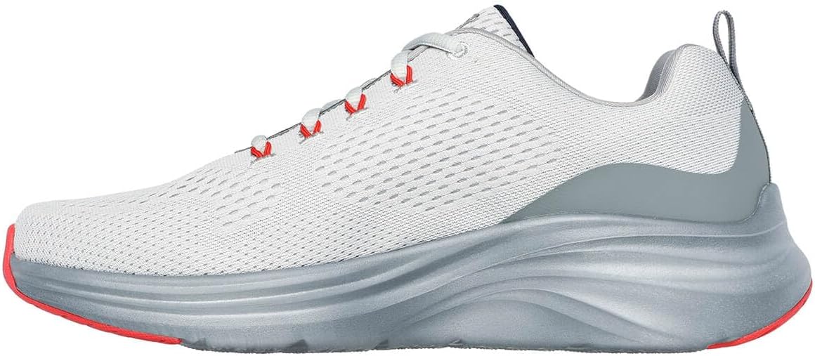 Skechers Men's Vapor Foam Oxford, Gray/Orange, 9.5