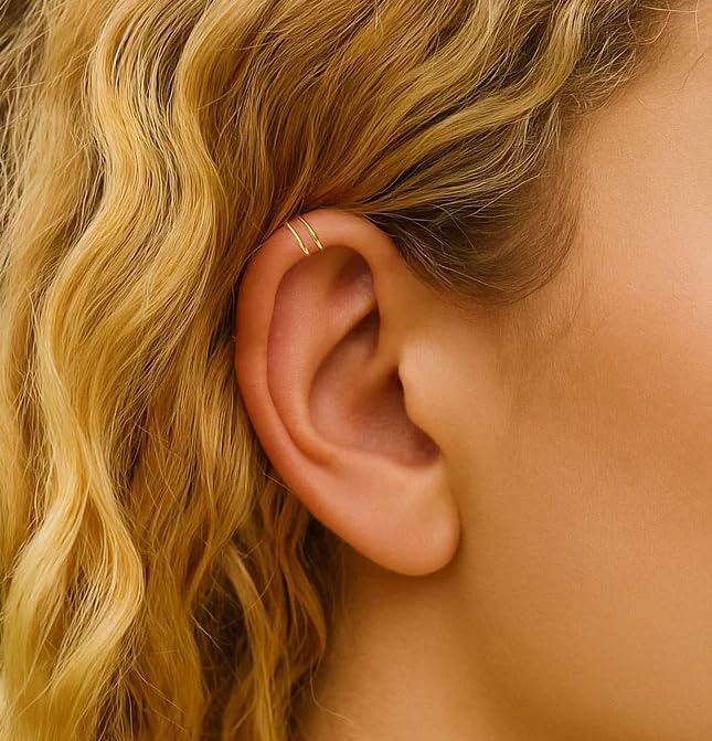 Fake Double Helix Ring - Gold, Silver, Black, Hammered silver+gold 20g - Image 2