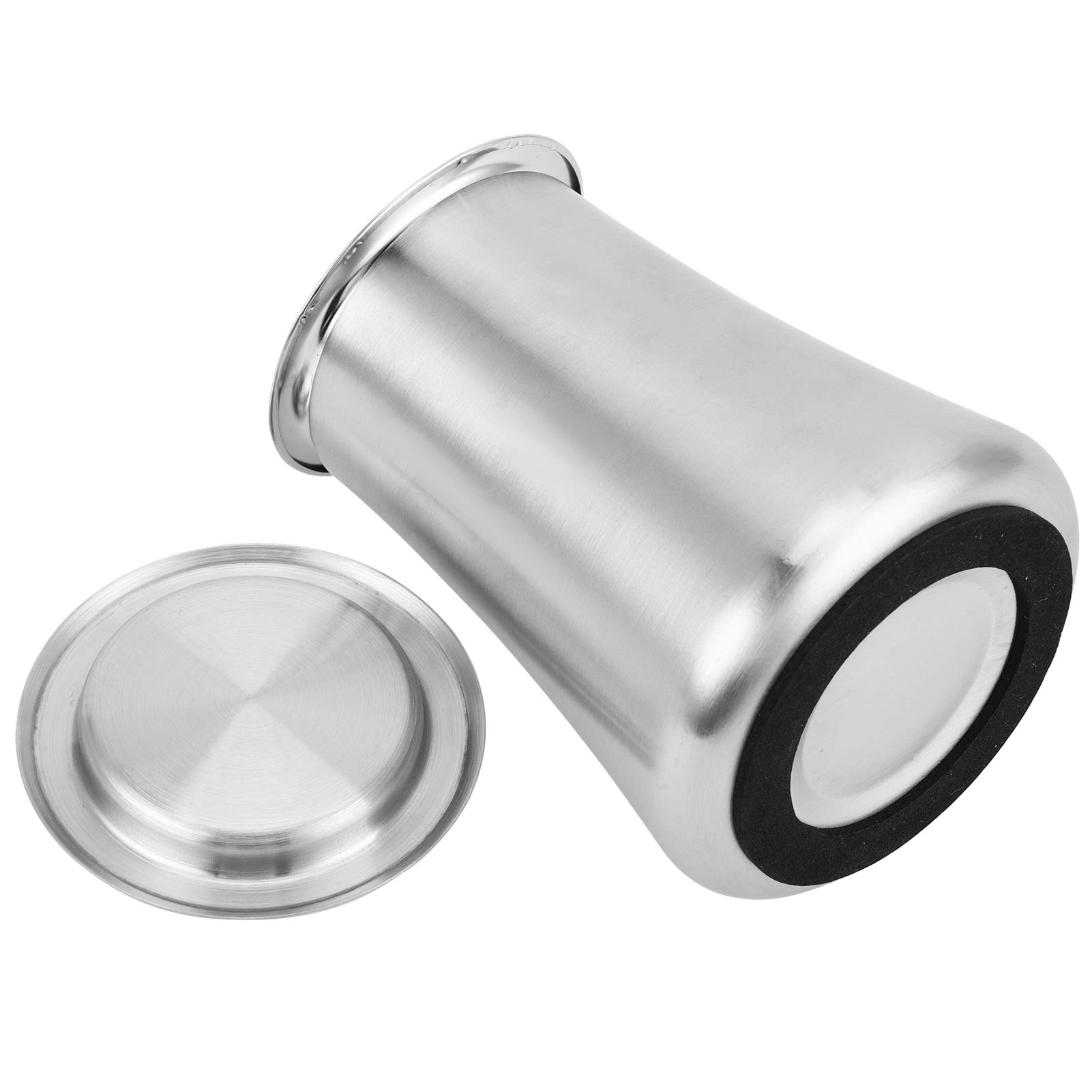 Wakects Effiziente Pulversiebung, Präzise Sieb, Stabiles Design Kaffeepulversieb, Sifter -Behälter aus Edelstahl für Kaffeezubehör, mit Gebürsteter Oberfläche, Nicht -Schlupfboden (Sandfarbe)