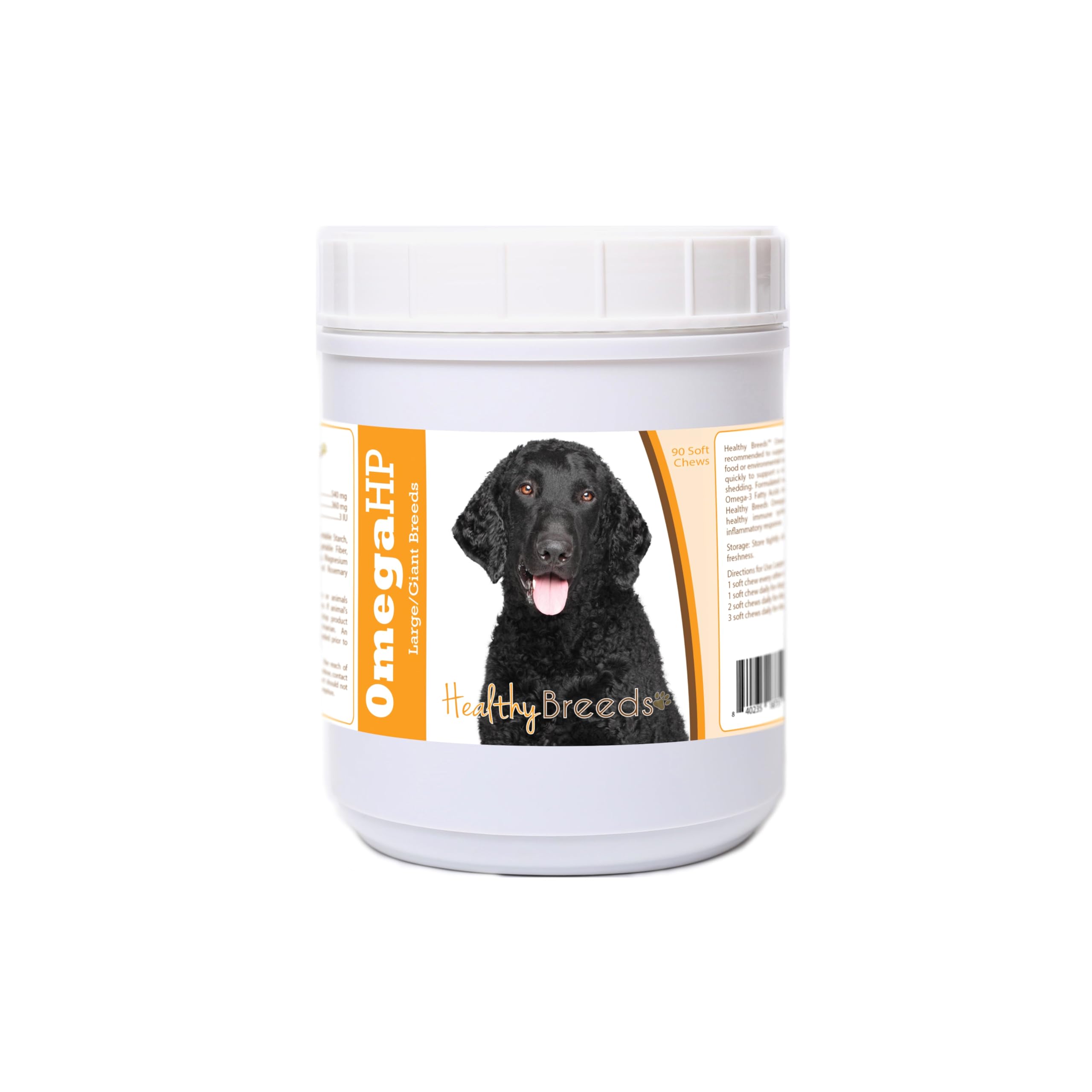 Healthy Breeds Curly-Coated Retriever Omega HP Fatty Acid Skin and Coat Support Soft Chews 90 Count