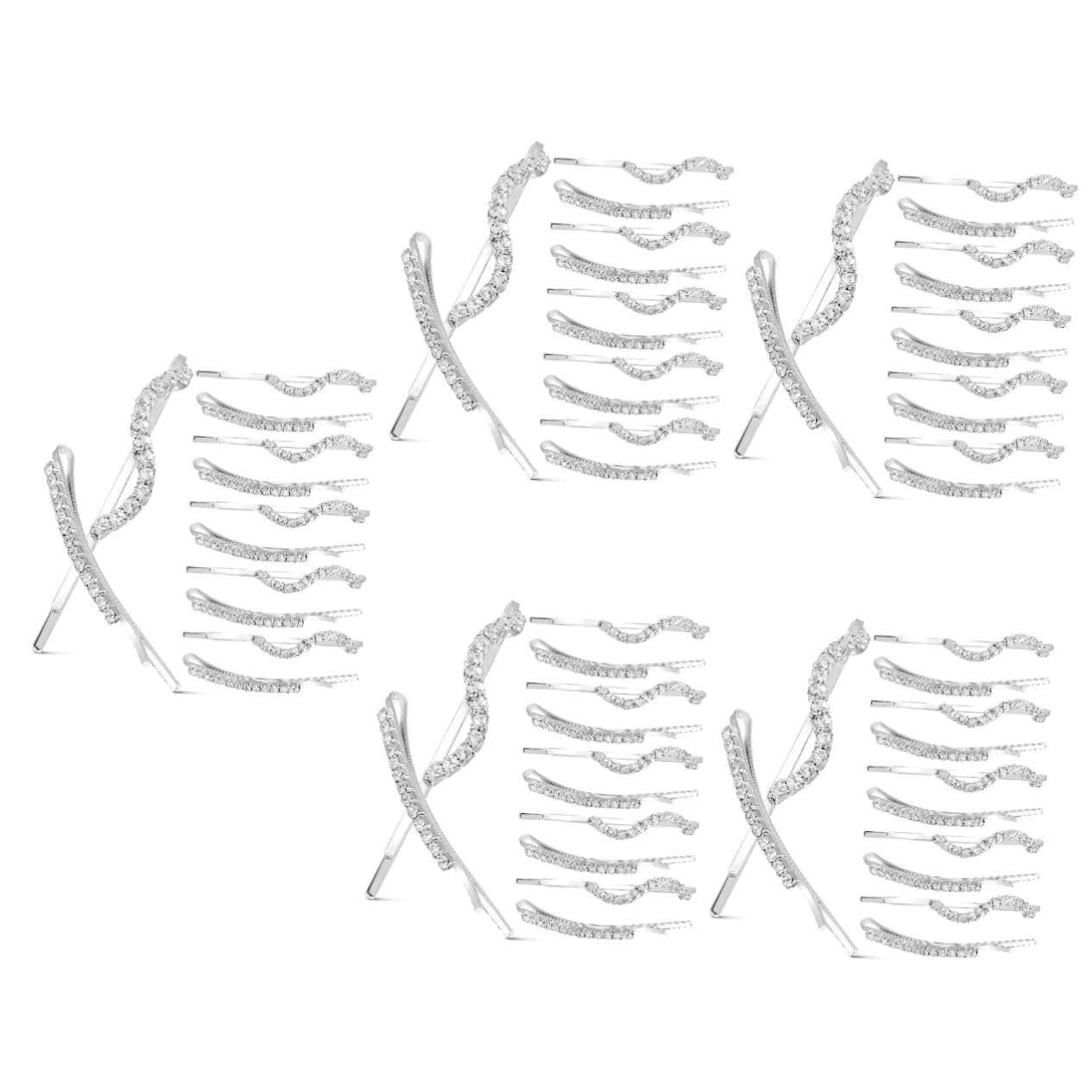 Didiseaon 60pezzi Fermagli Per Clip Decorativi Per e Ragazze Curvi e Accessori Per Acconciature Shiny e Chic