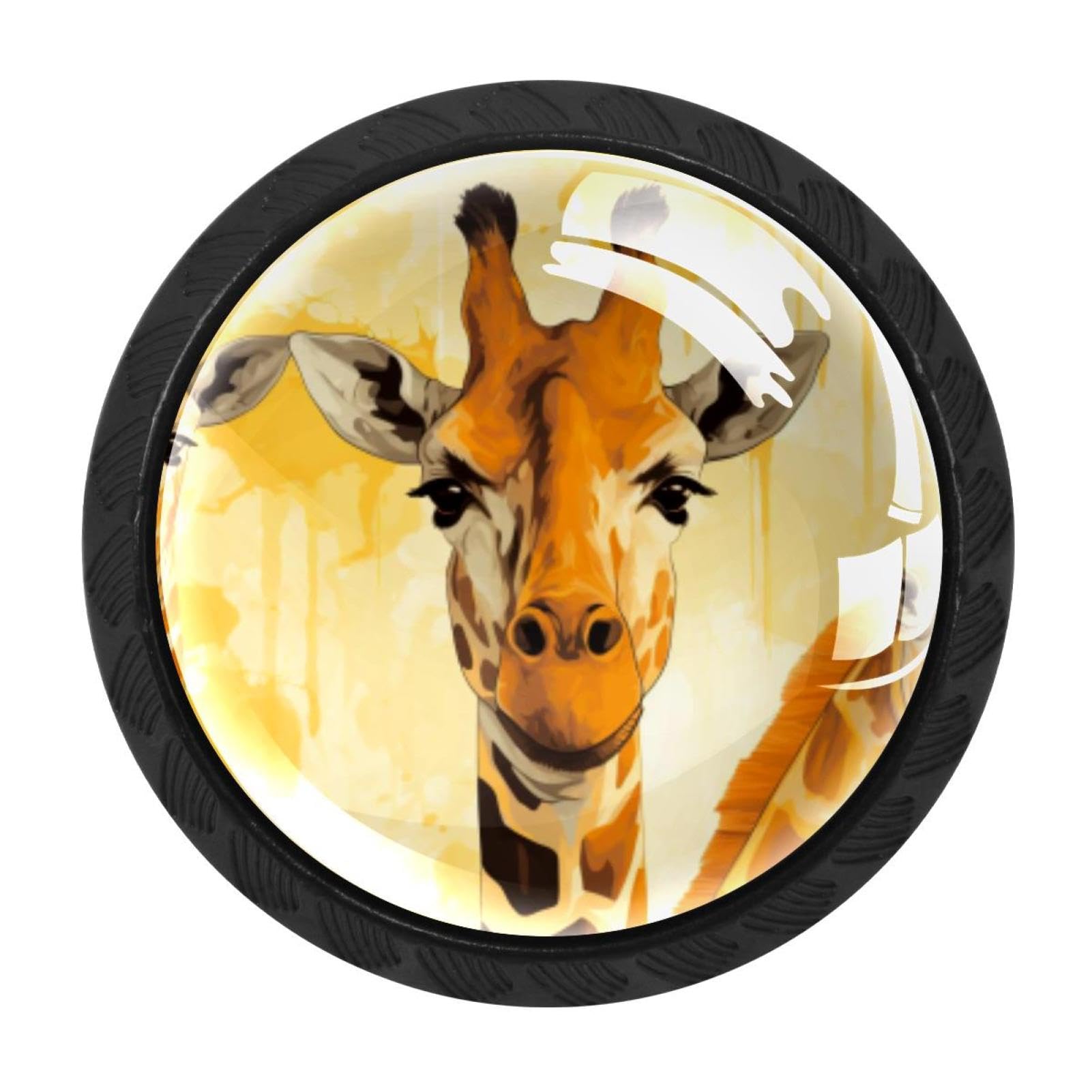 Chenzzzz Multicolored 09 4 Pcs Deer Cabinet Knobs Crystal Drawer Pulls For Kitchen, Bathroom Cabinet, Dresser And Cupboard