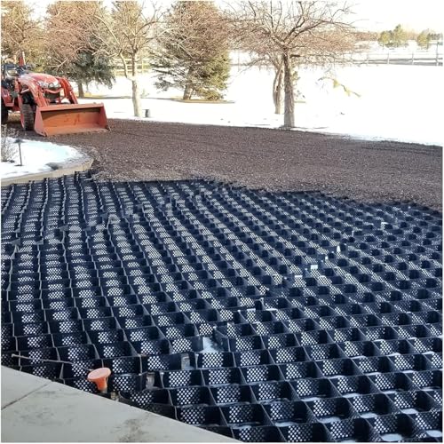 Waben-Auffahrt-Stabilisator-Gitter – strapazierfähiges HDPE-Bodengitter für Kies, Erde und Rasen (1 m x 3 m) – robustes Pflasterstein-Stützsystem Waben-Auffahrt-Stabilisator-Gitter – strapazierfähiges HDPE-Bodengitter für Kies, Erde und Rasen (1 m x 3 m) – robustes Pflasterstein-Stützsystem