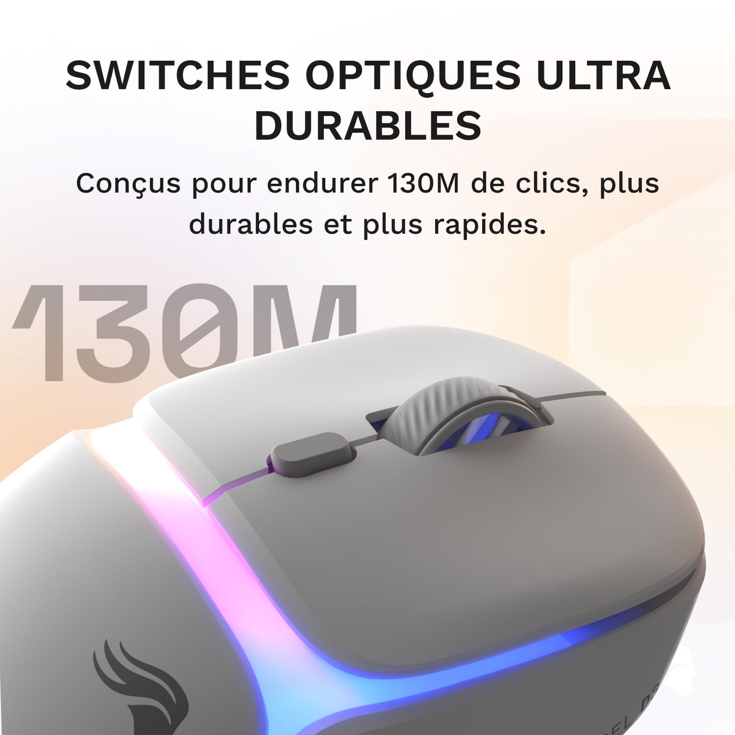 GLORIOUS Model D 3 Souris Gaming sans Fil (Blanc)