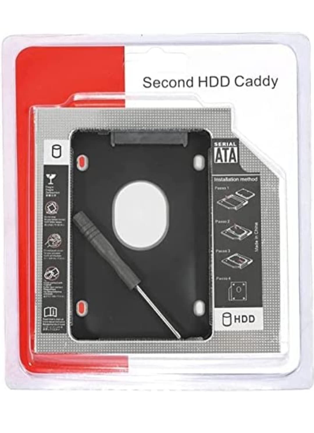 APR Enterprises - 2nd Hard Drive Caddy, Universal for 9.5mm CD/DVD Drive Slot (for SSD and HDD) for All Laptop (B0B66XH8K4) Amazon Price History, Amazon Price Tracker