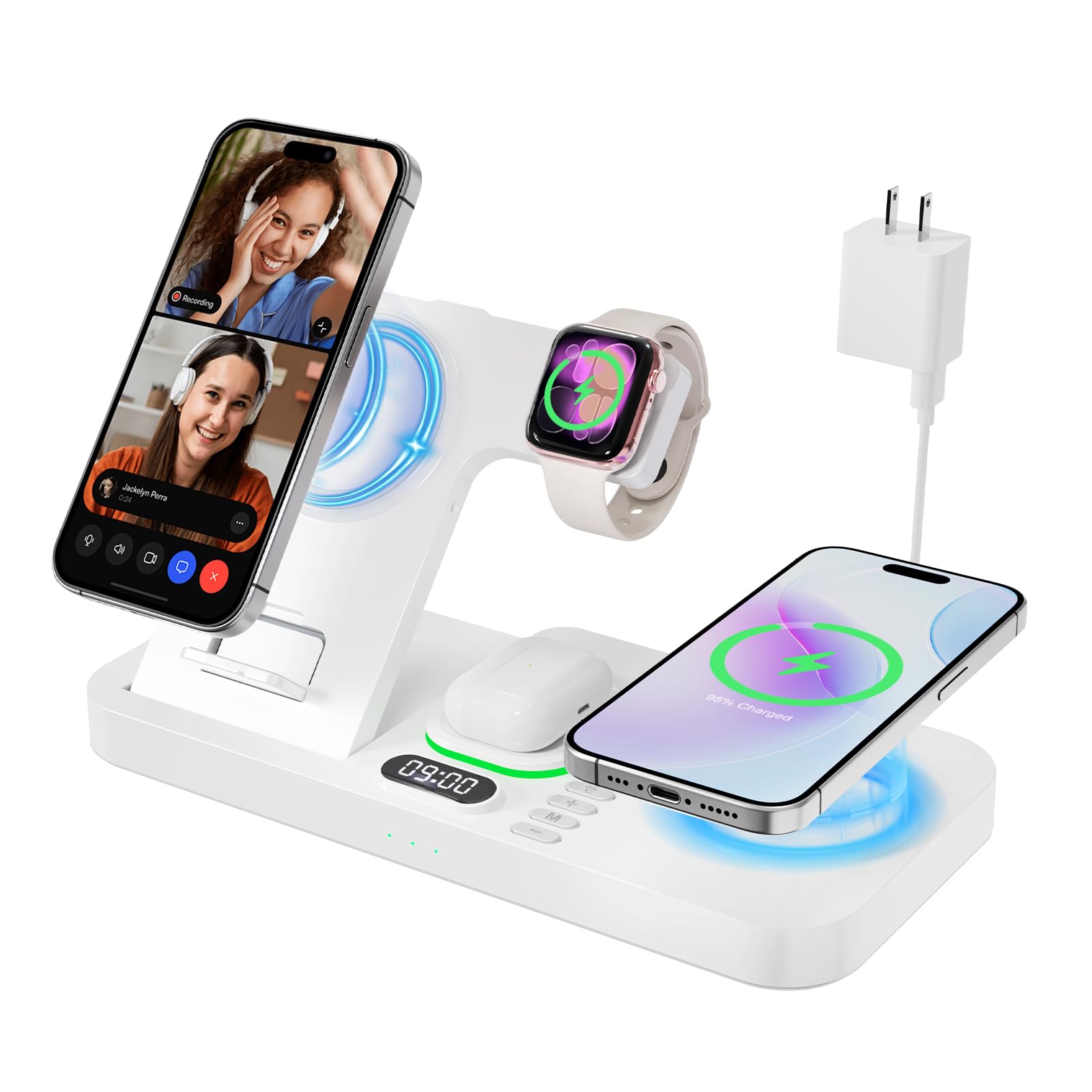 RR SPORTS Dual Phone Magnetic Charging Station