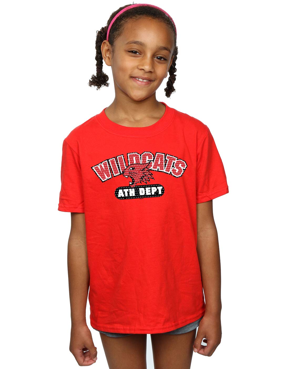 Disney Girls High School Musical The Musical Wildcats Athletic T-Shirt Red 7-8 Years