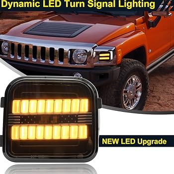 Amazon.co.jp: NJSBYL アンバー LED ウインカー ライト ハマー