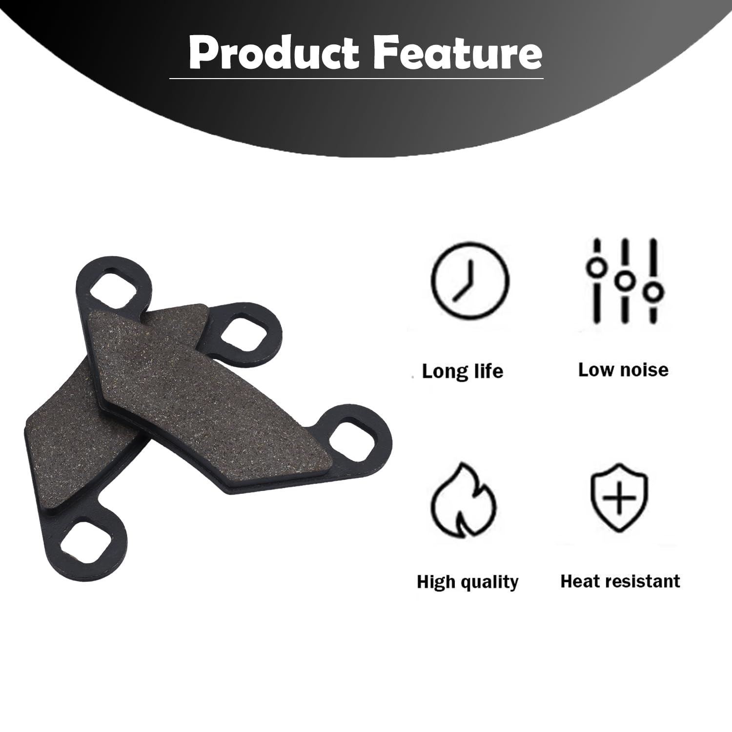 Brake Pads 2010-2013 Polaris Sportsman 500 HO Touring ATV Front Caliper - Foto 3