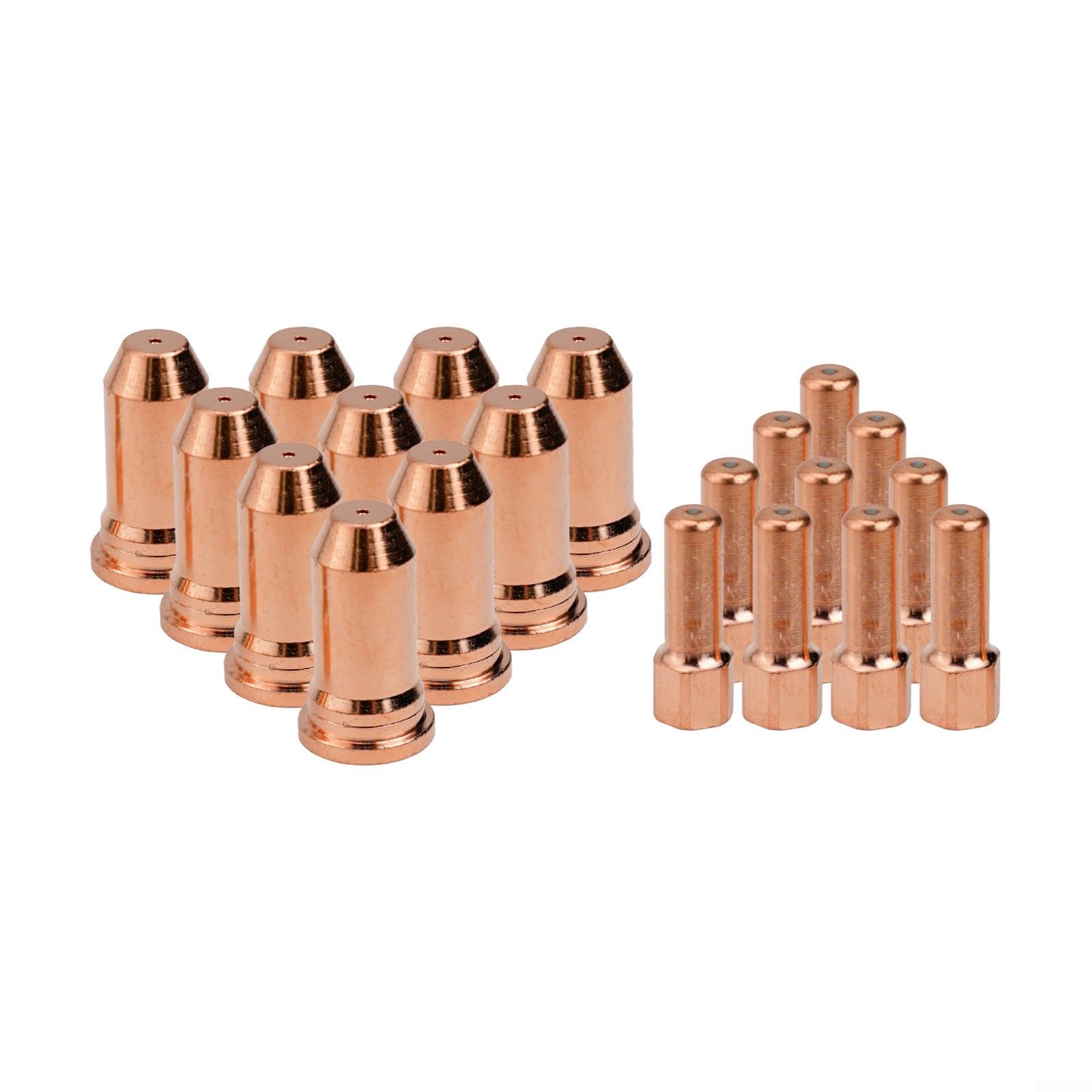 20 piezas consumibles de cortador de plasma de 1,2 mm punta de boquilla de electrodo compatible con IPT-100 PT100 piezas de antorcha 52556 51246 para corte de metales