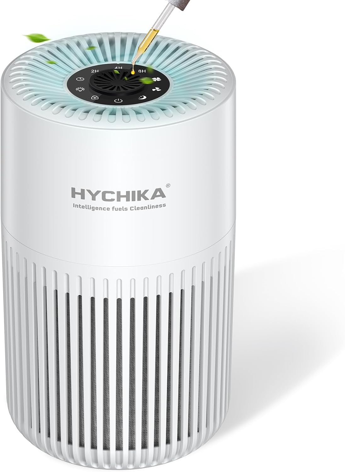 HYCHIKA Air Purifier for Bedroom Home - True H13 HEPA Air Purifier for Smoke, Dust, Pollen,Pet Dander(20dB) Quiet Air Purifiers with 3 Light,3 Speeds,Timer & Aroma Function