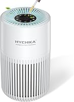 HYCHIKA Légtisztító allergiásoknak aromaterápiával, H13 HEPA szűrő, csendes 20dB, fehér 1