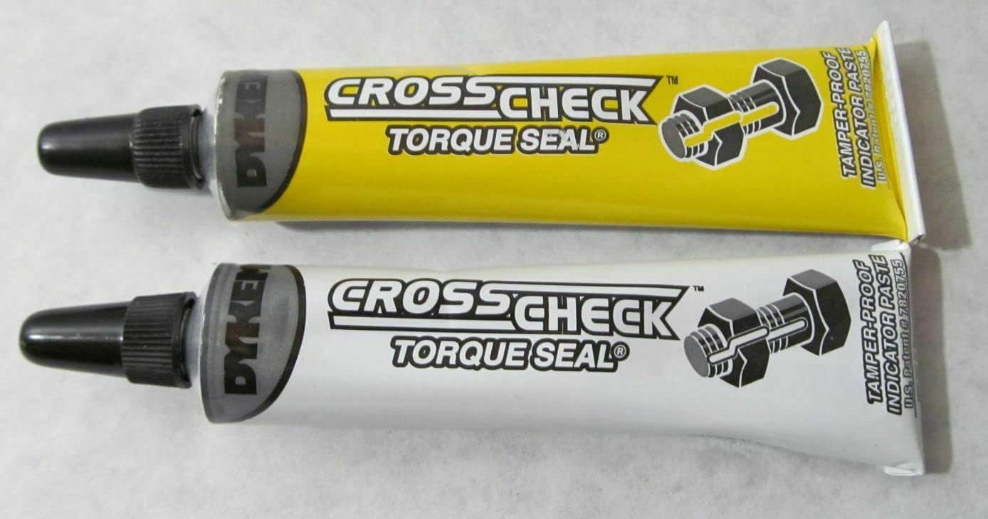 2PACK CROSS CHECK TORQUE SEAL YELLOW + WHITE TAMPER PROOF INDICATOR PASTE