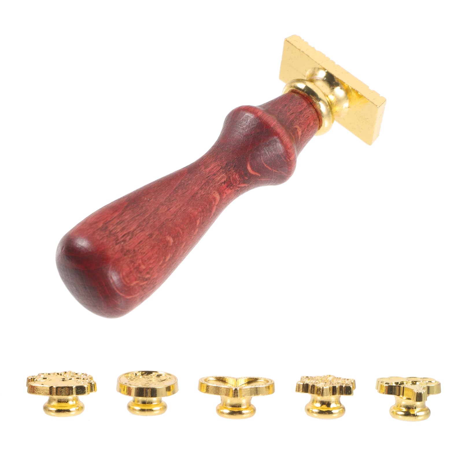 DOITOOL 4 Sätze Feuerfarbe Seet Set Box Brief Benutzerdefinierter Wachssiegelstempel Lacksiegel Stempel Wachssiegel-stempelset Wachsstempel Hochzeitsdekoration Kit Für Wachssiegel Metall