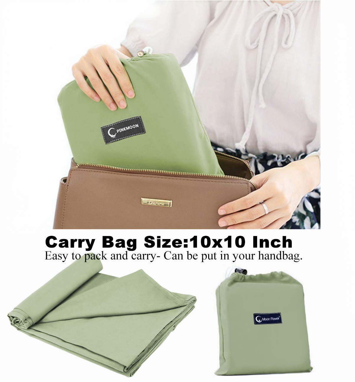 Sacco a pelo da viaggio, campeggio, coperta leggera e compatta per hotel, Uomo, Lyndee, 82.7 X 63 Inch