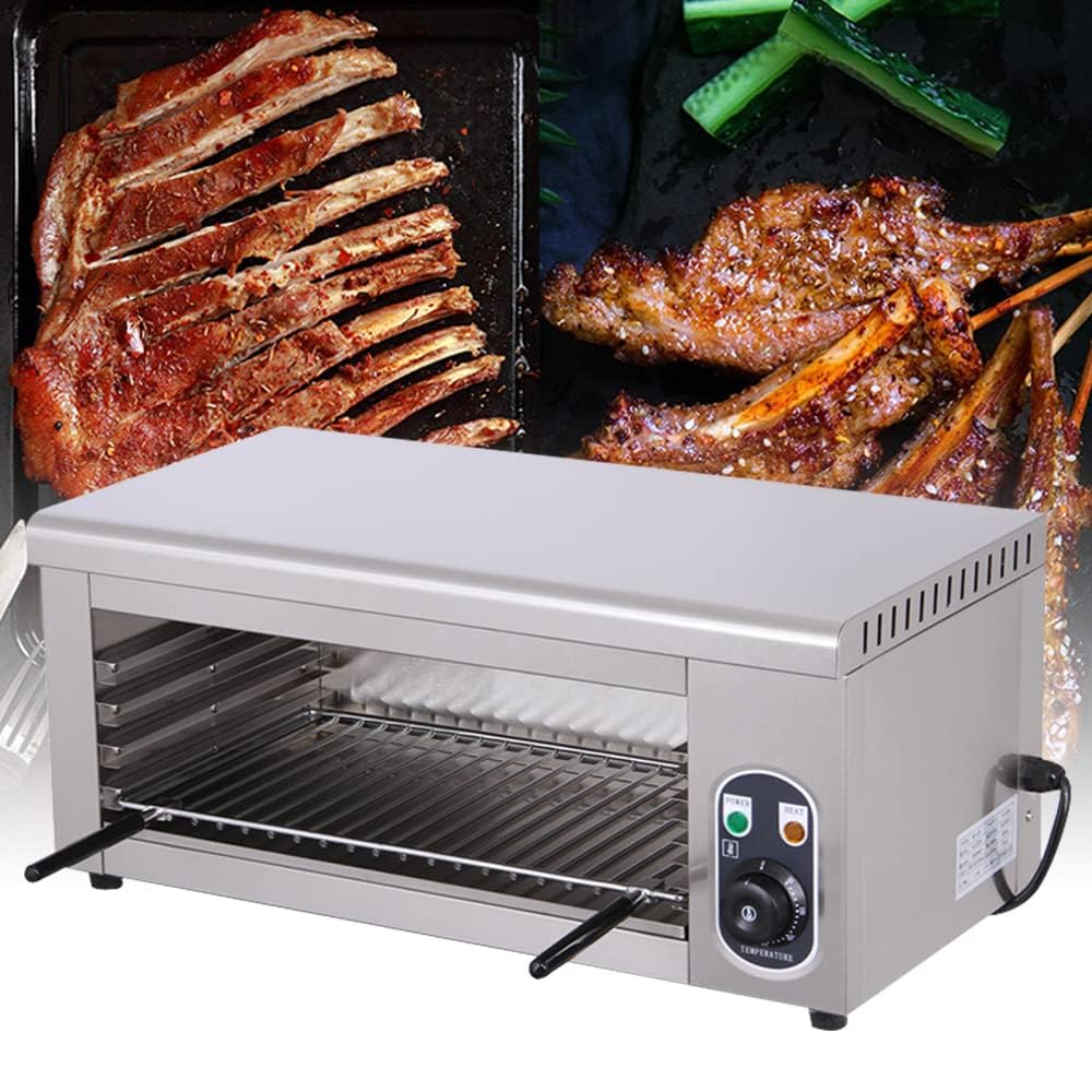 Adjustable Height Grill Broiler Oven 1500W Electric Cheese Melter ...