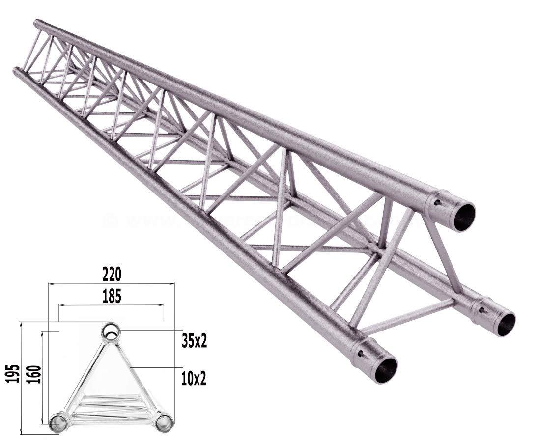 Alu System Trussing AST, Traverse 3 Punkt, Deco Truss T220-3, Länge 200cm