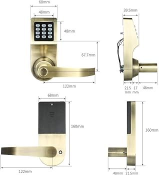 Colosus NDL302 Electronic Digital Keyless Door Lock, Keypad