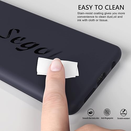 Vista 22 de E Segoi Funda diseñada para Galaxy S10 Plus de 6.4 pulgadas, S10+ de goma de gel de silicona líquida a prueba de golpes, cojín de forro de tela