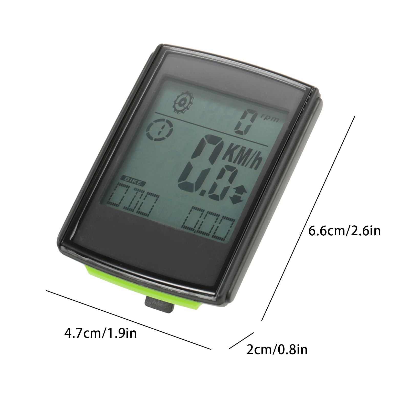 Ordinateur de Vélo sans Fil 3 en 1 avec Cadence, Moniteurs de Fréquence Cardiaque, Distance Accumulée pour Vélo