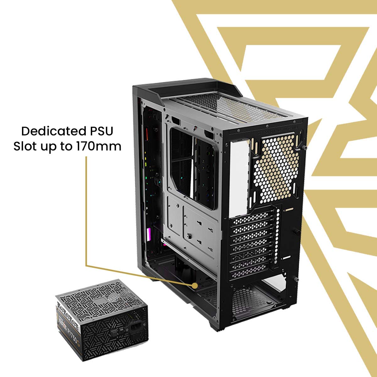 GAMDIAS Caja Media Torre ATX Argus M2 RGB con Panel acristalado (Negro)