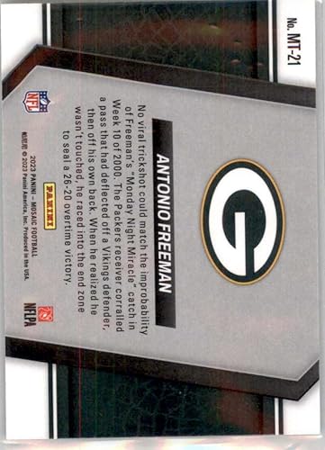 Miniatura 2 de 2023 Panini Mosaic Moments in Time #21 Antonio Freeman Green Bay Packers Official NFL Football Card in Raw (NM or Better) Condition