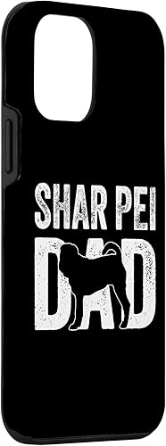 Vista 30 de Funda con silueta Sharpei para iPhone 12 Pro Max Retro Shar Pei Dad Dad Dad Father's Day Sharpei