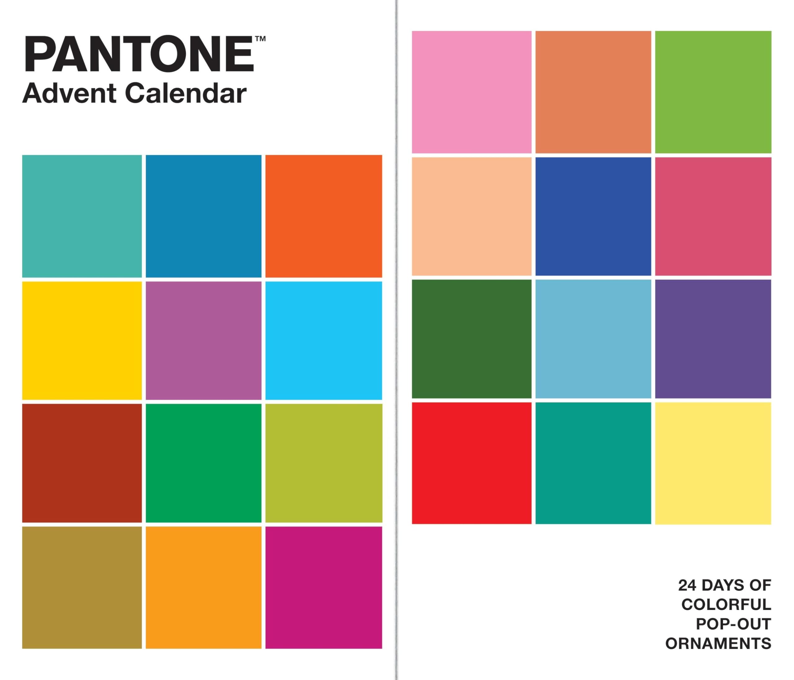 PANTONE™ Advent Calendar: 24 Days of Colourful Pop-Out Ornaments