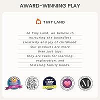 Vista 7 de Tiny Land Juego de juguetes Montessori para bebés de 7 a 9 meses Kit de juego sensorial - 5 en 1 Juguetes de aprendizaje de madera con caja