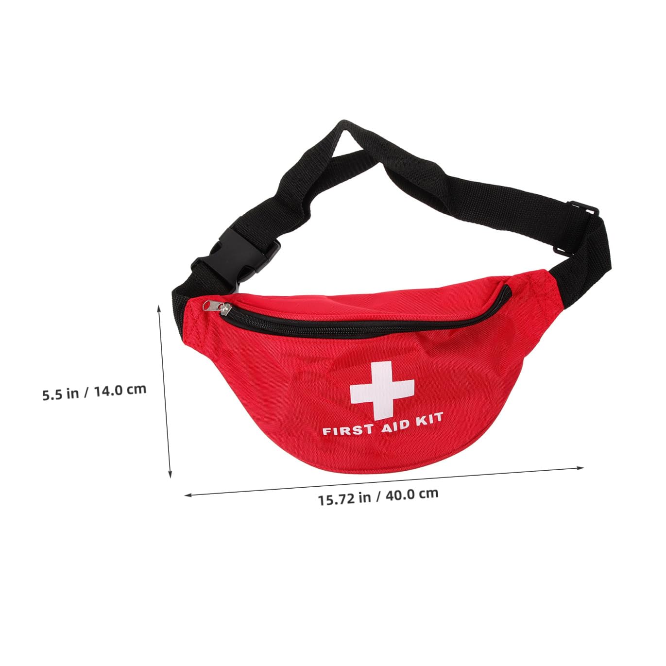 TOYANDONA Bolsa De Primeros Auxilios Bolsa De Medicina De Cintura Bolsa De Viaje De Medicina Bolsa De Emergencia De Coche Bolsa De Kits Médicos Tela De Nailon Rojo 2 Piezas X 4