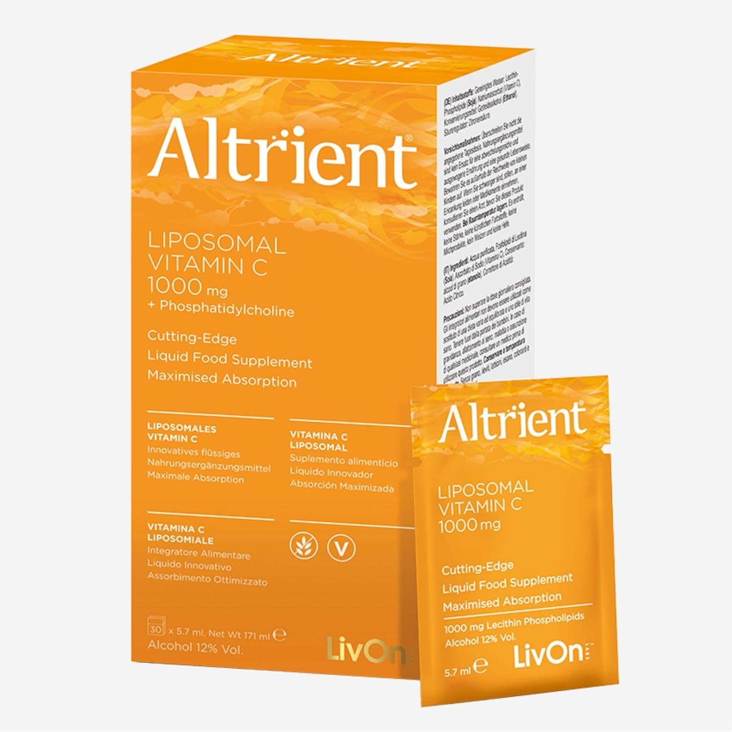 Altrient C - Liposomal Vitamina C/​Lypospheric Vitamina C/​Lypo-​Spheric Vitamina C - Vitamina C 1000 mg