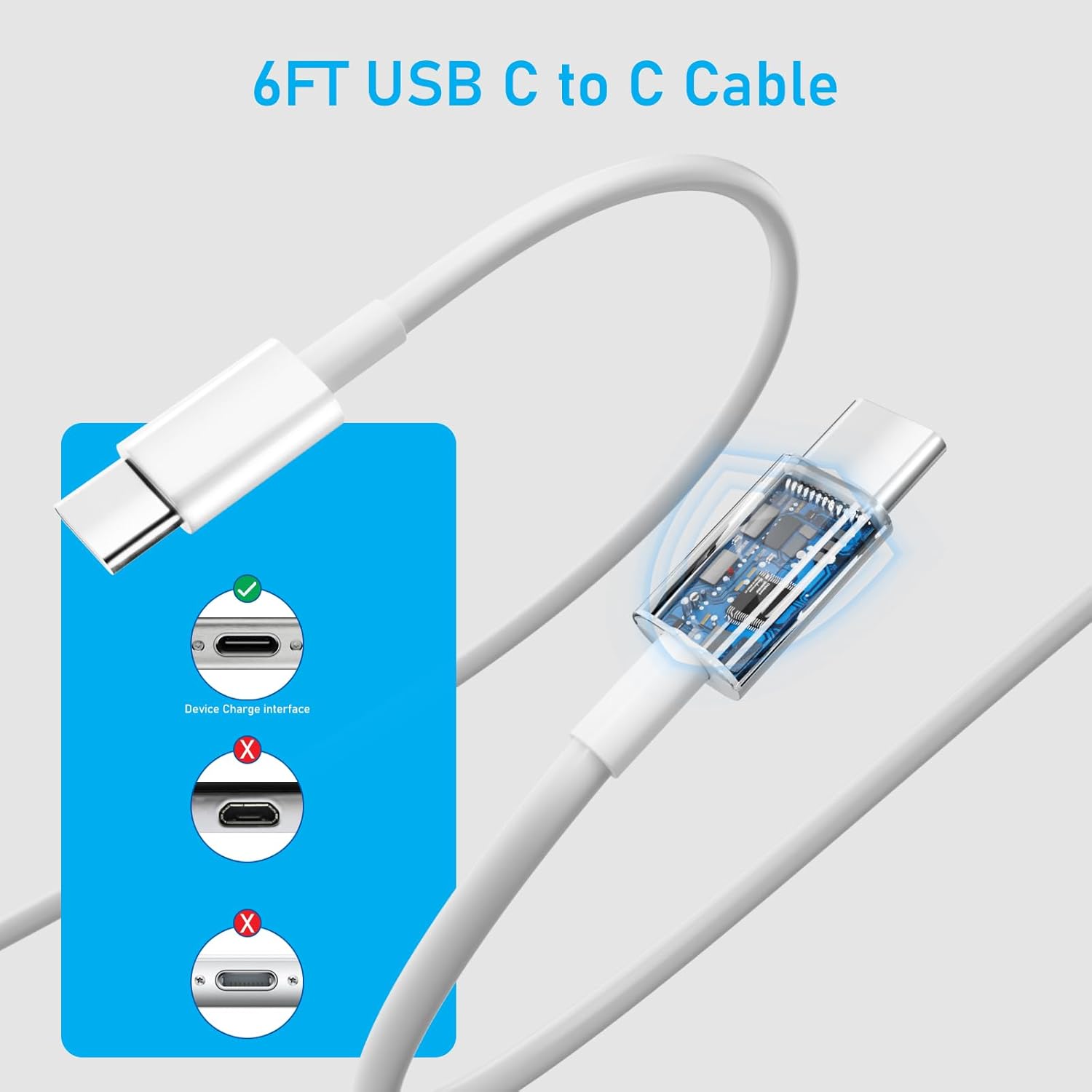 USB C Charger for iPhone 17 16 15, MFI Certified 20W Type C Charger Fast Charging Block with USB C to C Cable for iPhone 17/16/15 Pro Max/15/16 Pro/15/16 Plus/Pad Pro 12.9/11/Air and More - Image 6