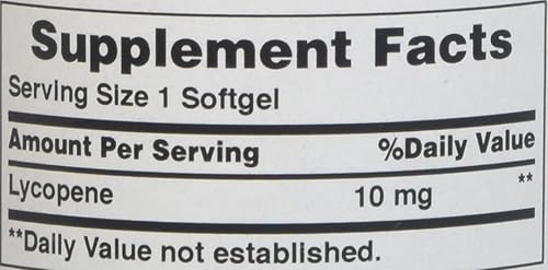 Miniatura 9 de Puritan's Pride Licopeno premium de 10 mg, suplemento dietético para próstata, antioxidante, salud cardíaca y apoyo general de la salud, 100