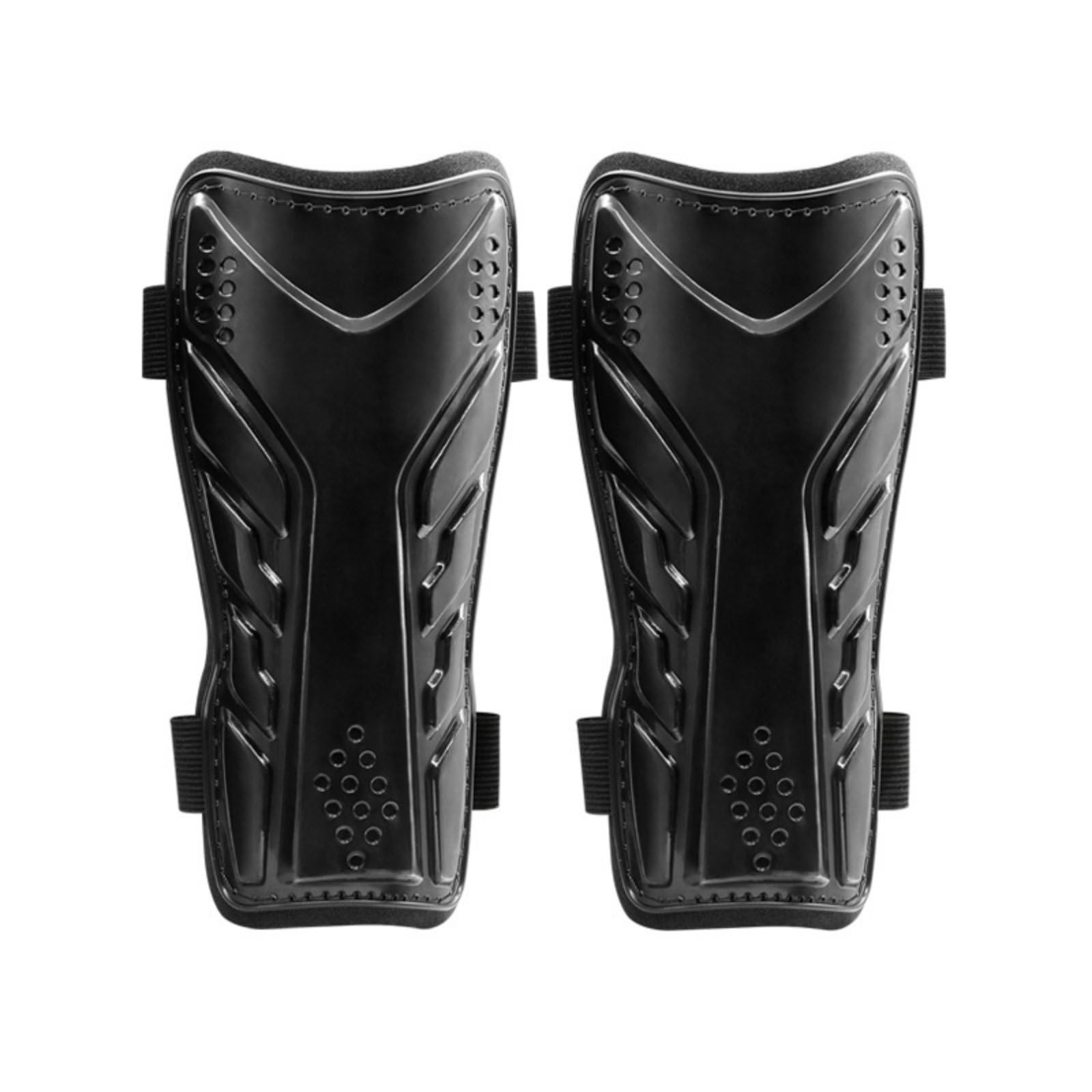 Double Strap Shin Guard Eva Padding Football Shin Guard Shock Absorption Leg Protectors for Adults, Training, Match, Black, Child|Protective Gear-image-18